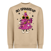 Mushroom all spruced up Heavyweight Sweatshirt - MaliasSmallBusiness