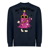 Navy all spruced up Heavyweight Sweatshirt - MaliasSmallBusiness