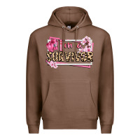 Chestnut im a survivor cancer awareness Premium Hoodie - CowGirlArtShop