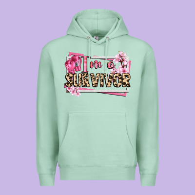 Im A Survivor Cancer Awareness Premium Hoodie Designed By Cowgirlartshop
