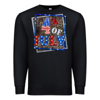 Black 4th of july Premium Sweatshirt - CowGirlArtShop