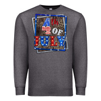 Charcoal Heather 4th of july Premium Sweatshirt - CowGirlArtShop
