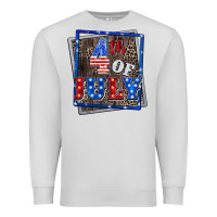 Dove Grey 4th of july Premium Sweatshirt - CowGirlArtShop