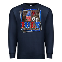 Navy 4th of july Premium Sweatshirt - CowGirlArtShop