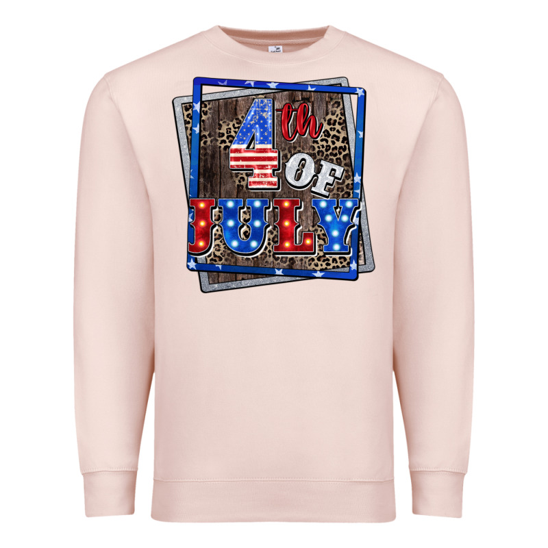 4th Of July Premium Sweatshirt by CowGirlArtShop | Teevron