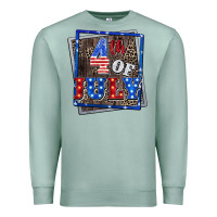Seafoam 4th of july Premium Sweatshirt - CowGirlArtShop
