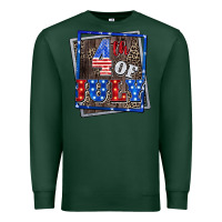 Sports Green 4th of july Premium Sweatshirt - CowGirlArtShop