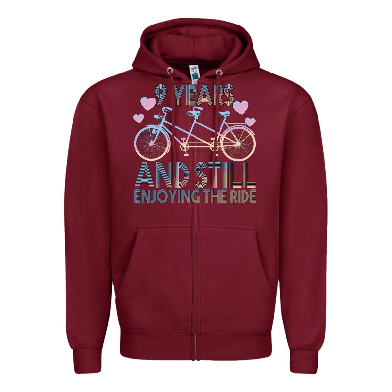 9 Years And Still Enjoying The Ride Zipper Hoodie by Bettercallsaul | Teevron