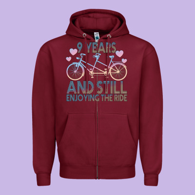 9 Years And Still Enjoying The Ride Zipper Hoodie Designed By Bettercallsaul