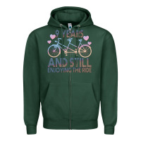 Sports Green 9 Years And Still Enjoying The Ride Zipper Hoodie - Bettercallsaul