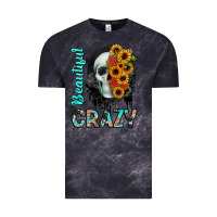 Cloud Black beautiful crazy skull Vintage Tee - JahusDesignShop