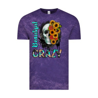 Cloud Purple beautiful crazy skull Vintage Tee - JahusDesignShop