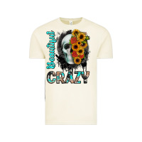 Beautiful Crazy Skull Vintage Tee | Teevron