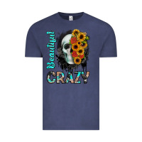 Vintage Denim beautiful crazy skull Vintage Tee - JahusDesignShop