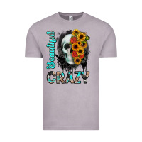 Vintage Zinc beautiful crazy skull Vintage Tee - JahusDesignShop