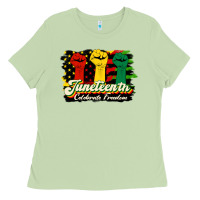 Matcha juneteenth celebrate freedom Ladies Tee - HRA Design Shop