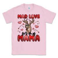 Bubblegum Pink mad love for my mama Classic Tee - MaliasSmallBusiness