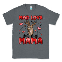 Charcoal Heather mad love for my mama Classic Tee - MaliasSmallBusiness