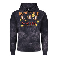 Cloud Black glitter softball Vintage Hoodie - MaliasSmallBusiness