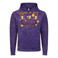 Cloud Purple glitter softball Vintage Hoodie - MaliasSmallBusiness