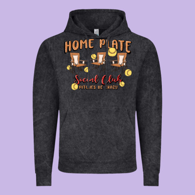 Glitter Softball Vintage Hoodie Designed By Maliassmallbusiness