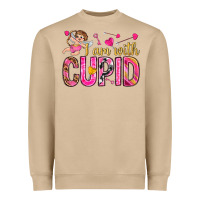 Mushroom i am with cupid Heavyweight Sweatshirt - NancyCooperArtShop