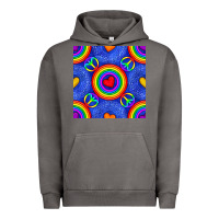 Pigment Tornado Pride lgbtq hearts and peace symbol seamless patte Urban Hoodie - BundleAndBundleShop