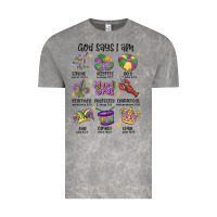 Cloud Rock god says i am mardi gras Vintage Tee - MaliasSmallBusiness