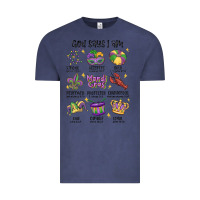 Vintage Denim god says i am mardi gras Vintage Tee - MaliasSmallBusiness