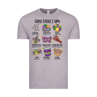 Vintage Zinc god says i am mardi gras Vintage Tee - MaliasSmallBusiness