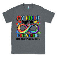 Charcoal Heather my child may be non verbal but this mama ain's Classic Tee - JahusDesignShop