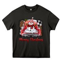 Asphalt merry christmas truck snowman Heavy Core Tee - BarkalooDesign