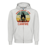 Dove Grey Master Of The Camfire Zipper Hoodie - Bettercallsaul