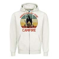 Oatmeal Heather Master Of The Camfire Zipper Hoodie - Bettercallsaul