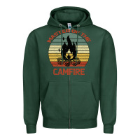 Sports Green Master Of The Camfire Zipper Hoodie - Bettercallsaul