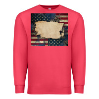 Cardinal American flag add your text Premium Sweatshirt - CowGirlArtShop