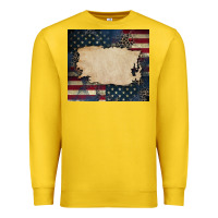 Lemon American flag add your text Premium Sweatshirt - CowGirlArtShop