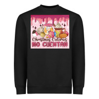 Black christmas calories no cuentan Heavyweight Sweatshirt - MaliasSmallBusiness