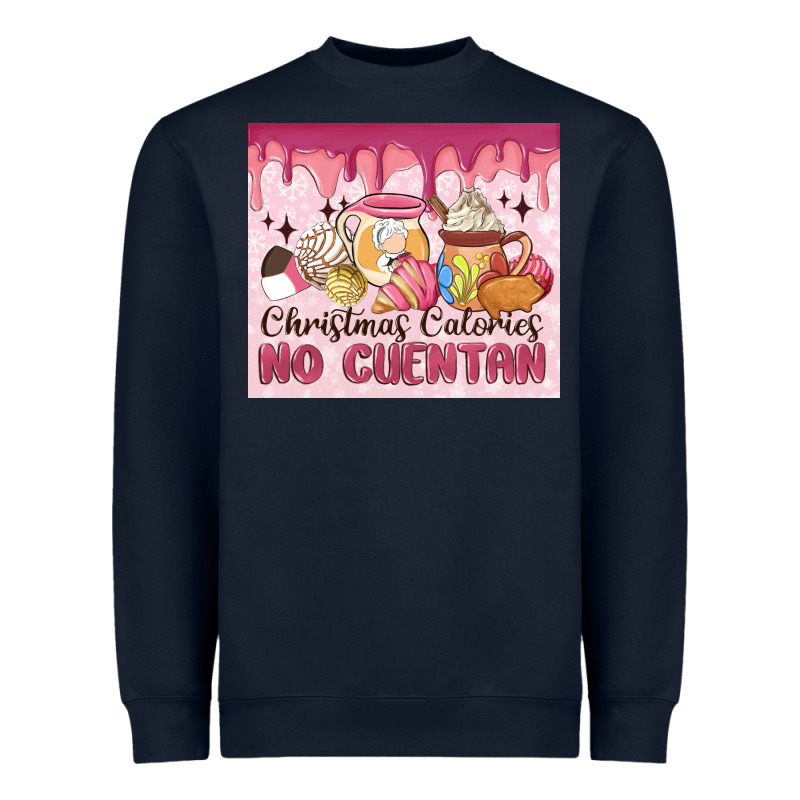 Christmas Calories No Cuentan Heavyweight Sweatshirt by MaliasSmallBusiness | Teevron