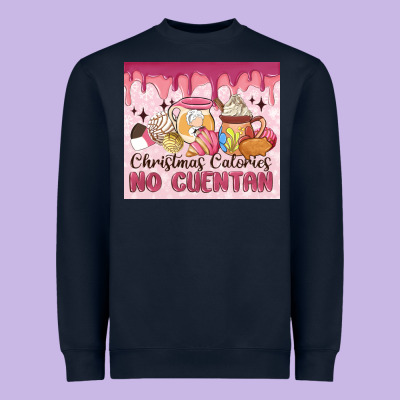 Christmas Calories No Cuentan Heavyweight Sweatshirt Designed By Maliassmallbusiness