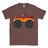 Chestnut monster truck with flames Classic Tee - MaliasSmallBusiness