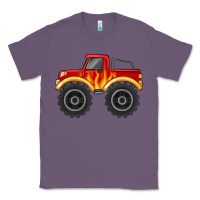 Lavender monster truck with flames Classic Tee - MaliasSmallBusiness
