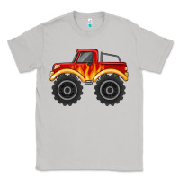 Moon Dust monster truck with flames Classic Tee - MaliasSmallBusiness
