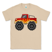 Mushroom monster truck with flames Classic Tee - MaliasSmallBusiness