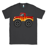 Smoke monster truck with flames Classic Tee - MaliasSmallBusiness