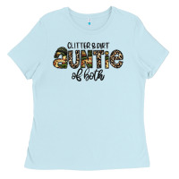 Baby Blue auntie Ladies Tee - CowhideDigitalArt