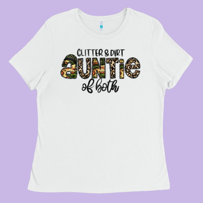 Auntie Ladies Tee Designed By Cowhidedigitalart