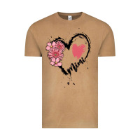 Vintage Camel mimi flower heart Vintage Tee - MaliasSmallBusiness