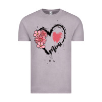 Vintage Zinc mimi flower heart Vintage Tee - MaliasSmallBusiness