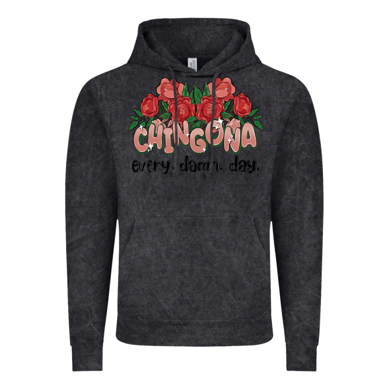 Chingona Every Damn Day Vintage Hoodie by MaliasSmallBusiness | Teevron
